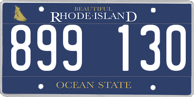 RI license plate 899130