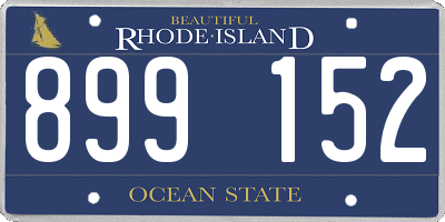 RI license plate 899152