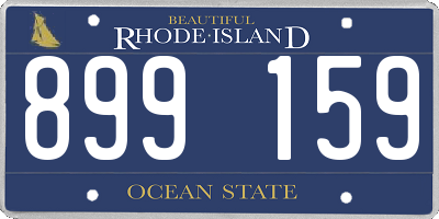 RI license plate 899159