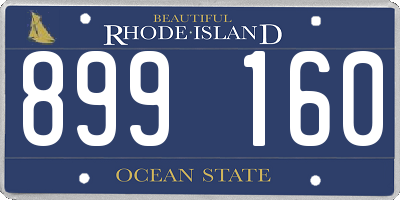 RI license plate 899160