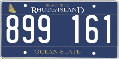 RI license plate 899161