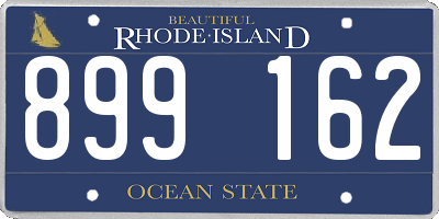 RI license plate 899162