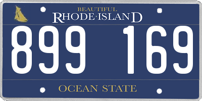 RI license plate 899169