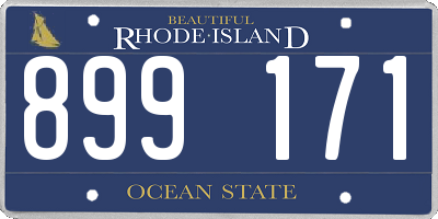 RI license plate 899171