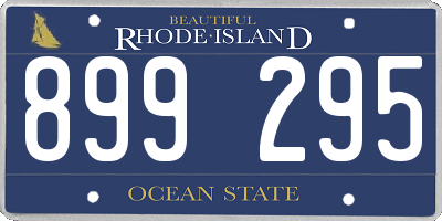 RI license plate 899295