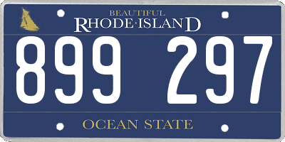 RI license plate 899297