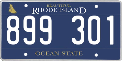 RI license plate 899301