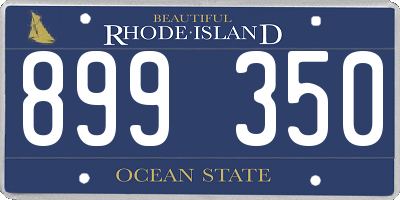 RI license plate 899350