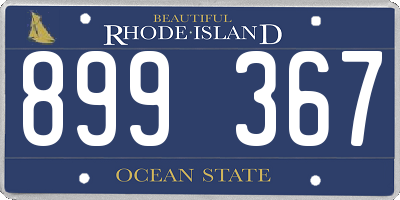 RI license plate 899367