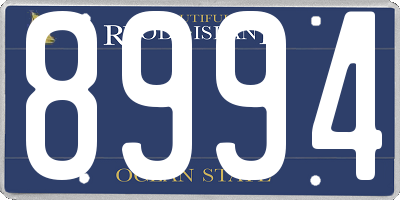 RI license plate 8994
