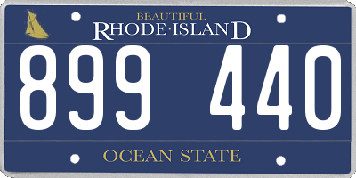 RI license plate 899440