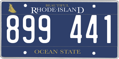 RI license plate 899441