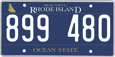 RI license plate 899480