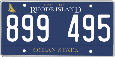 RI license plate 899495