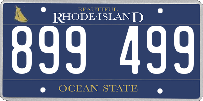 RI license plate 899499