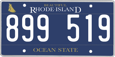 RI license plate 899519
