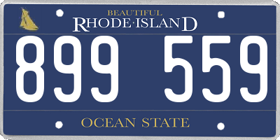 RI license plate 899559