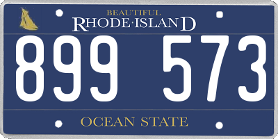 RI license plate 899573