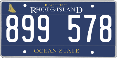 RI license plate 899578