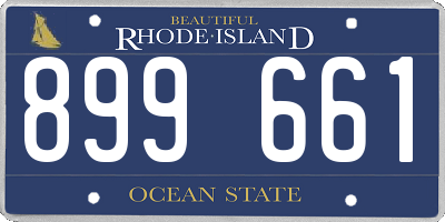 RI license plate 899661