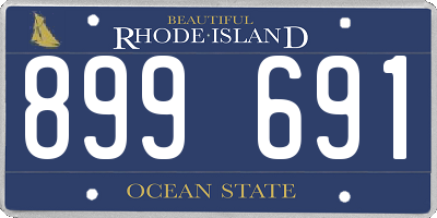 RI license plate 899691