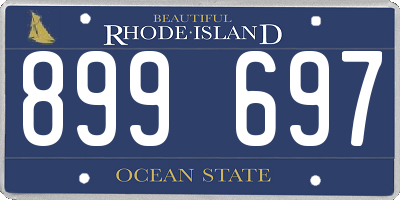 RI license plate 899697