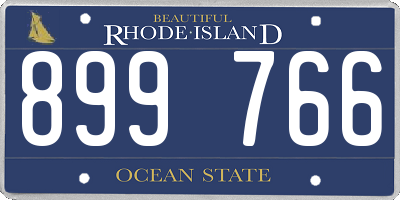 RI license plate 899766