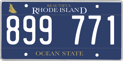 RI license plate 899771