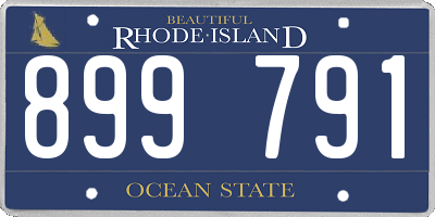 RI license plate 899791