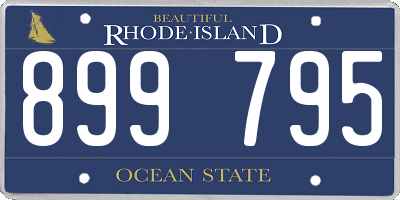 RI license plate 899795