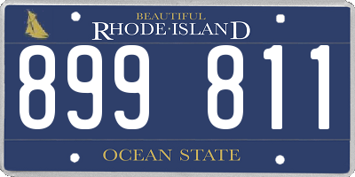 RI license plate 899811