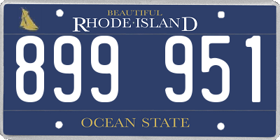 RI license plate 899951