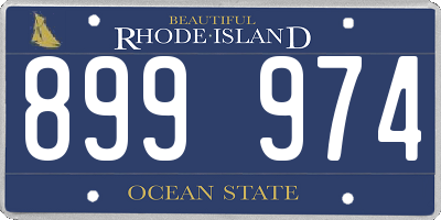 RI license plate 899974