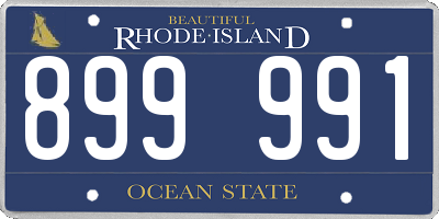 RI license plate 899991