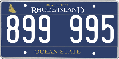 RI license plate 899995