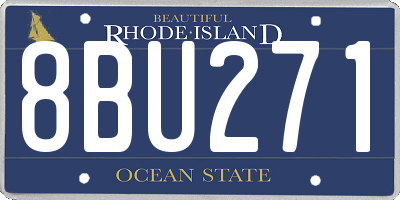 RI license plate 8BU271