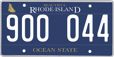 RI license plate 900044