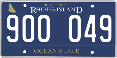 RI license plate 900049