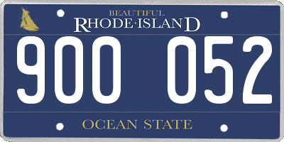 RI license plate 900052