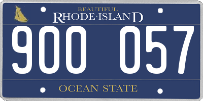 RI license plate 900057