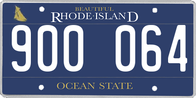 RI license plate 900064