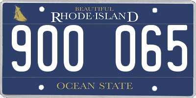 RI license plate 900065