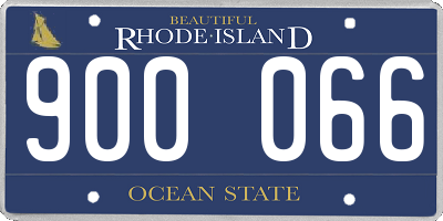 RI license plate 900066