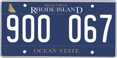 RI license plate 900067
