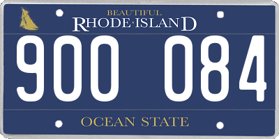 RI license plate 900084