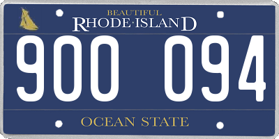 RI license plate 900094