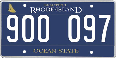 RI license plate 900097