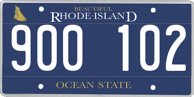 RI license plate 900102