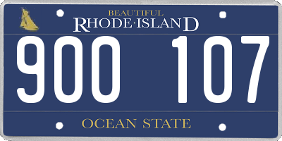 RI license plate 900107