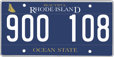RI license plate 900108